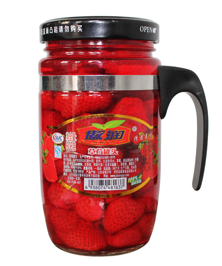 傲润草莓罐头（608g)