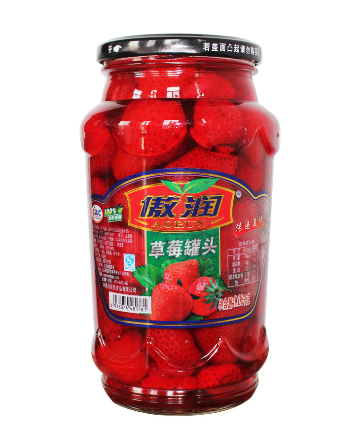 傲润草莓罐头（1080g）